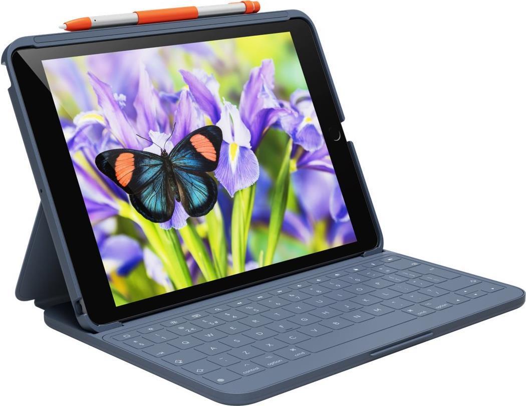 Logitech Rugged Lite 25,9 cm [10.2] Custodia a libro Grigio (RUGGED LITE F. IPAD 7.+8.+9.GEN - - CLASSIC BLUE - DEU - EMEA-914)