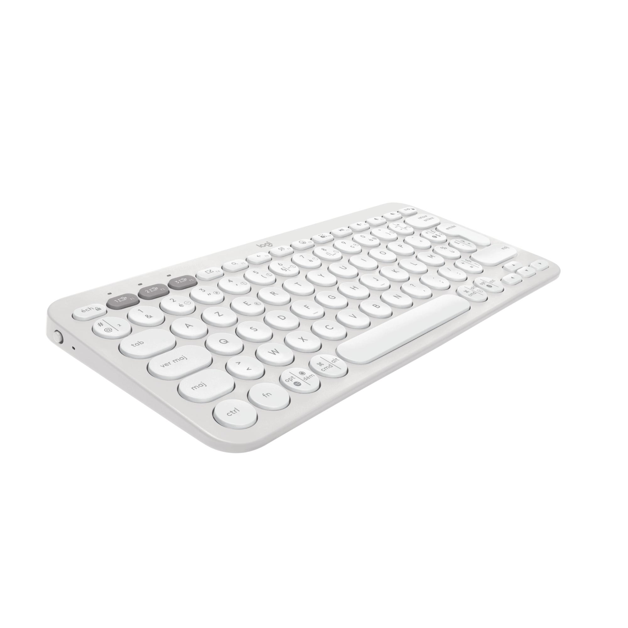 Logitech Pebble Keys 2 K380s tastiera RF senza fili Bluetooth QWERTY US International Bianco