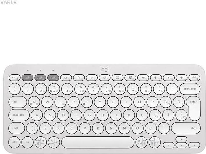 Logitech Pebble Keys 2 K380s tastiera Universale RF senza fili Bluetooth QWERTY Danese Finlandese Norvegese Svedese Bianco (Log