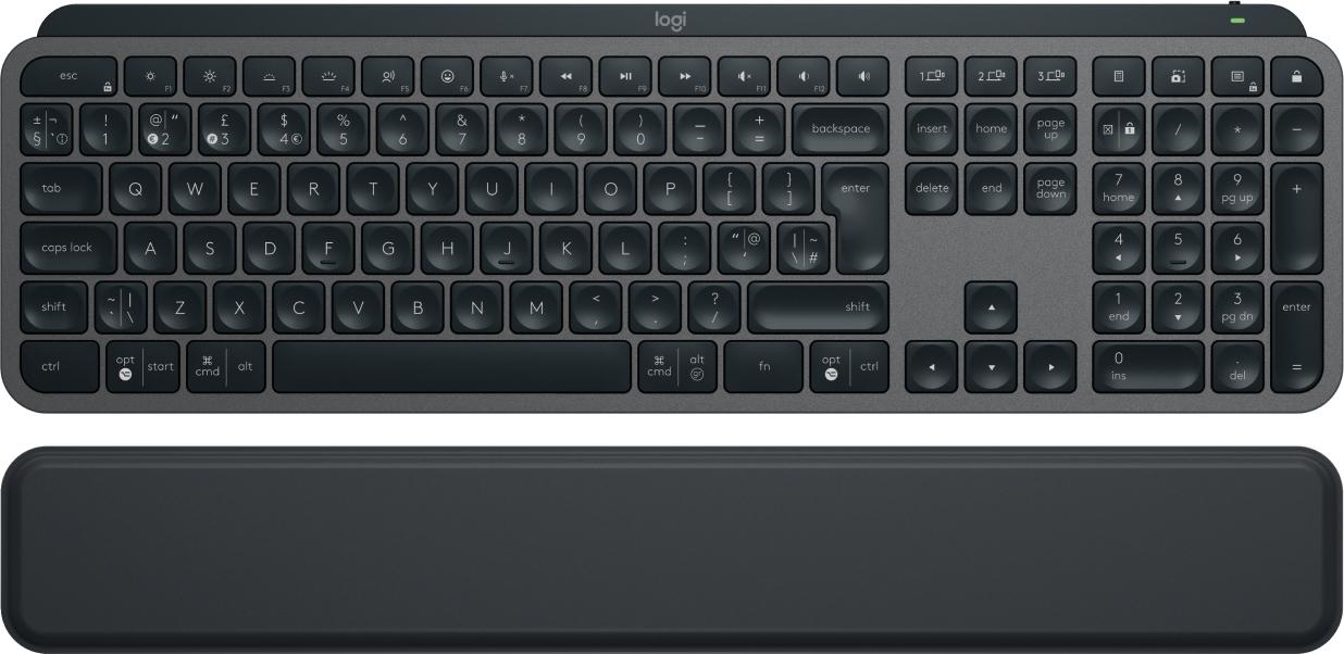 Logitech MX Keys S tastiera RF senza fili + Bluetooth QWERTY Inglese UK Grafite