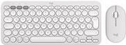 Logitech Pebble 2 Combo tastiera Mouse incluso Universale RF senza fili + Bluetooth QWERTZ Tedesco Bianco