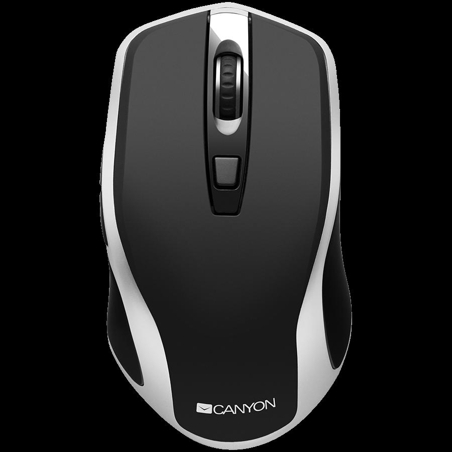 Canyon MW-19 mouse Ambidestro RF Wireless USB Type-A Ottico 1600 DPI (Canyon Rechargeable Wireless Mouse BK)
