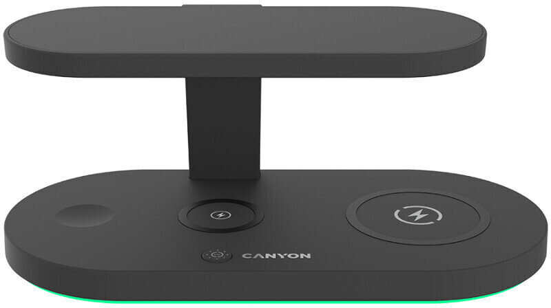 Caricabatterie Wireless Dock 5in1 QI per Apple 15W nero