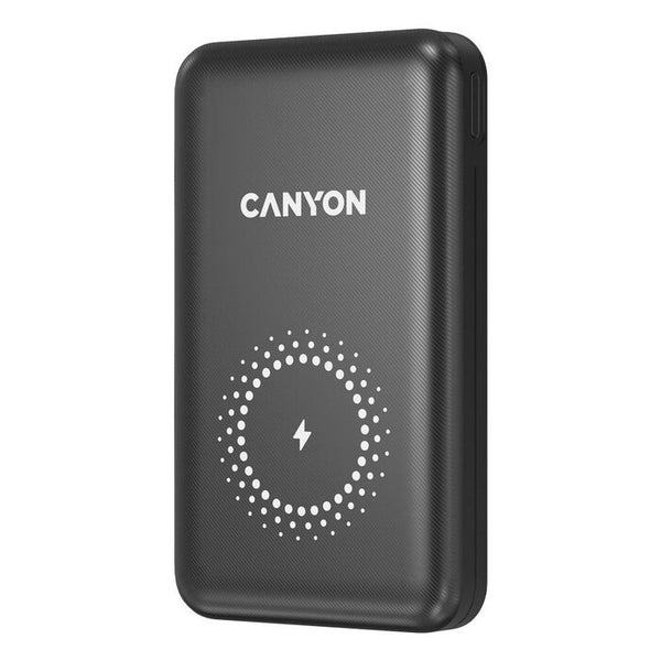 Canyon PB-1001 Polimeri di litio [LiPo] 10000 mAh Carica wireless Nero (CANYON QC 10000mAh Magnetic Wireless Black)