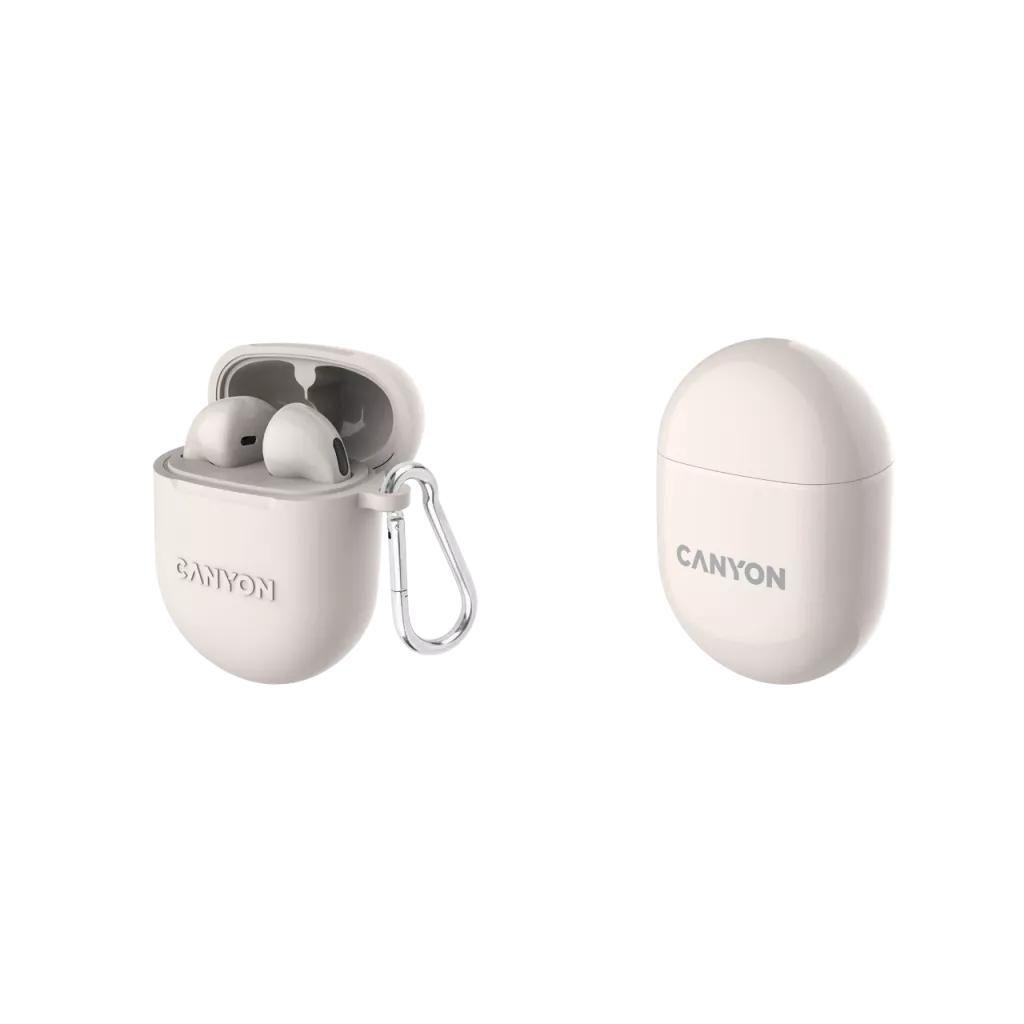 Auricolare Bluetooth TWS-6 ModalitÃ  Gaming/BT 5.3 beige