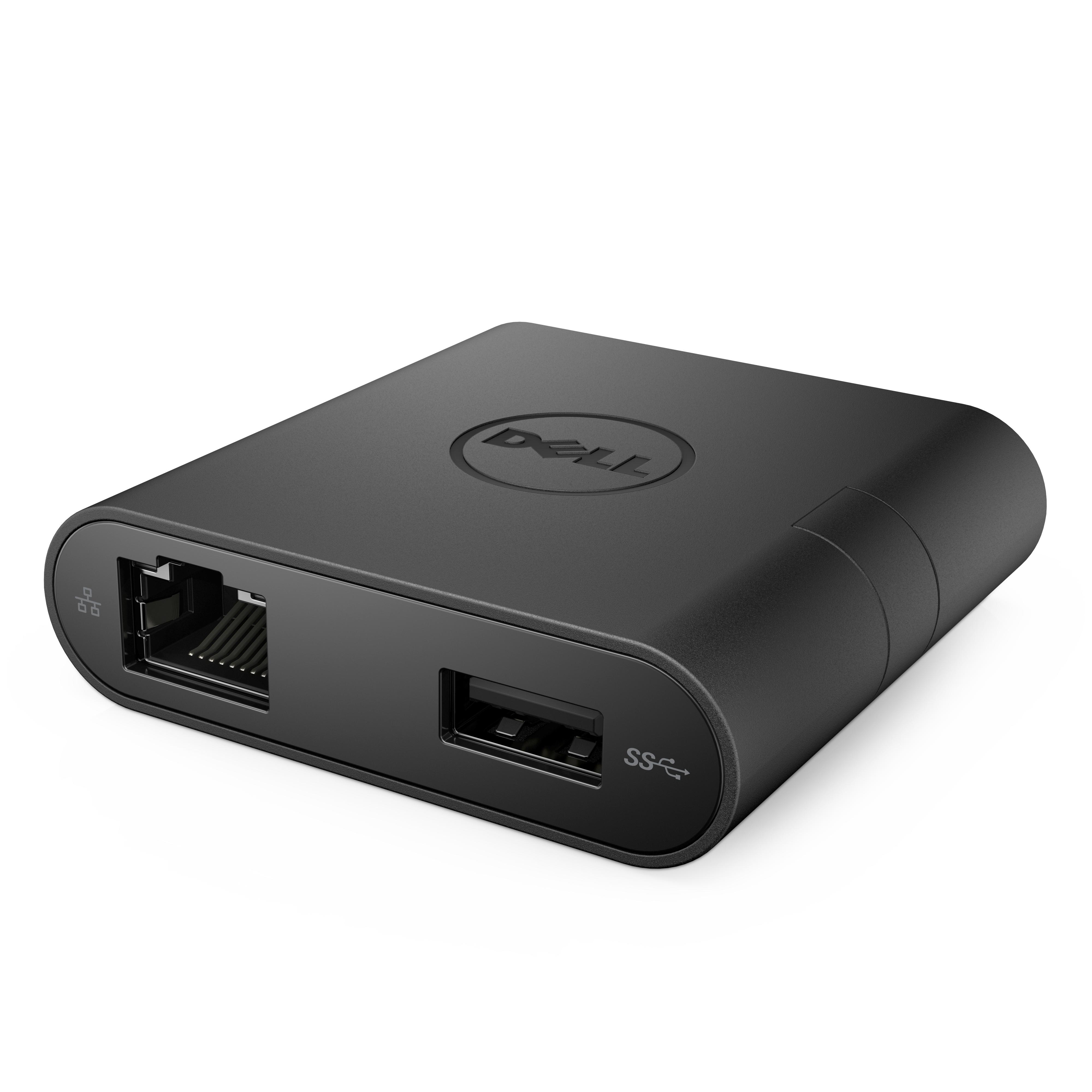 DELL DA200 Cablato USB 3.2 Gen 1 (3.1 Gen 1) Type-C Nero
