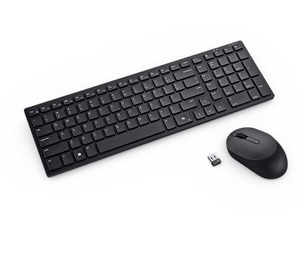 DELL KM555 tastiera Mouse incluso Universale RF senza fili Bluetooth AZERTY Francese Nero