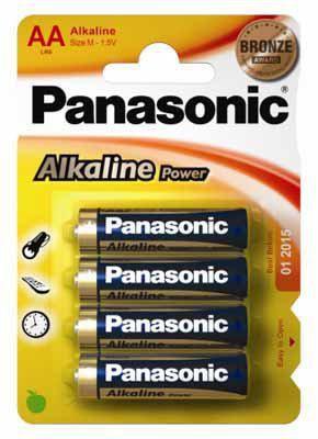 4 PILE STILO ALKALINE AA C500006 PANASONIC 1.5V