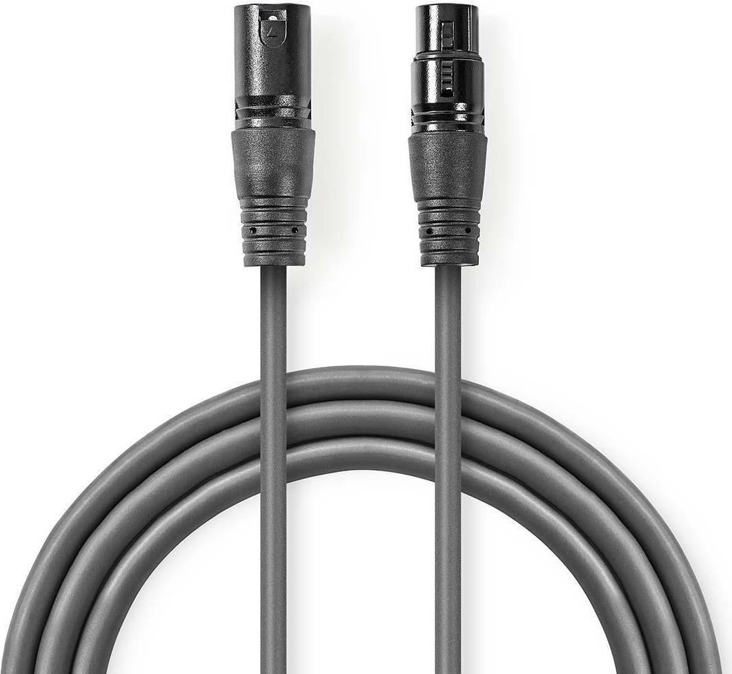 Cavo audio Nedis COTH15010GY50 XLR (3 pin) grigio (COTH15010GY50)