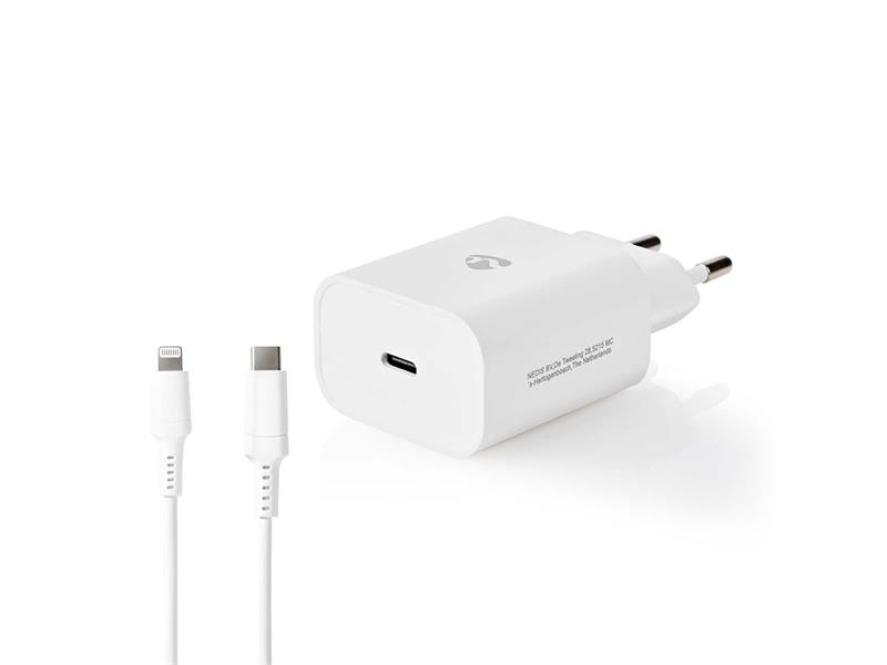 Caricabatterie 20 W ricarica rapida 1,67 A 2,22 - Uscite 1 - USB-C - Lightning 8 pin