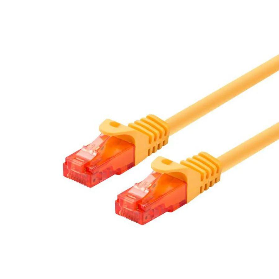 PATCH CABLE U/UTP CAT6 - 1.5M - YELLOW - Warranty 24M