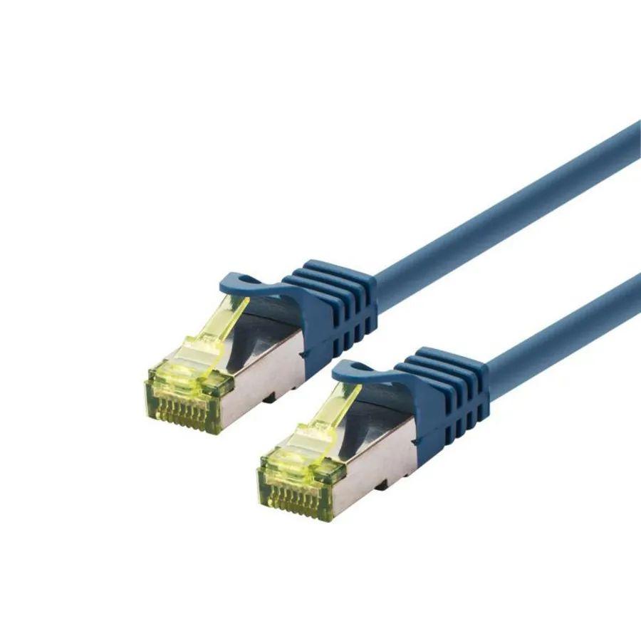 PATCH CABLE SFTP/AWG26/LSOH - 0.5M - CAT6A 500Mhz - BLUE - Warranty 24M