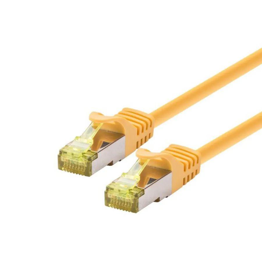 PATCH CABLE SFTP/AWG26/LSOH - 0.5M - CAT6A 500Mhz - YELLOW - Warranty 24M