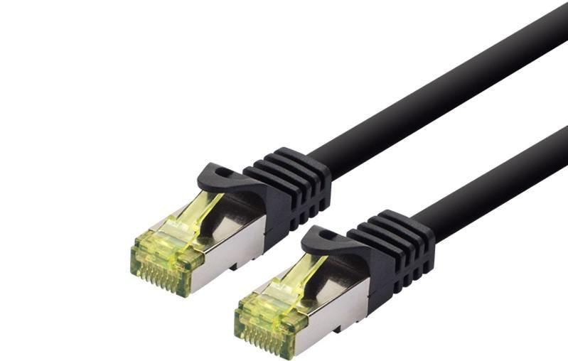 PATCH CABLE SFTP/AWG26/LSOH - 2M - CAT6A 500Mhz - BLACK - Warranty 24M