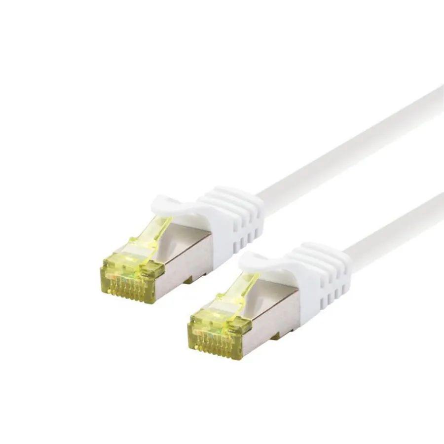 PATCH CABLE SFTP/AWG26/LSOH - 10M - CAT6A 500Mhz - WHITE - Warranty 24M