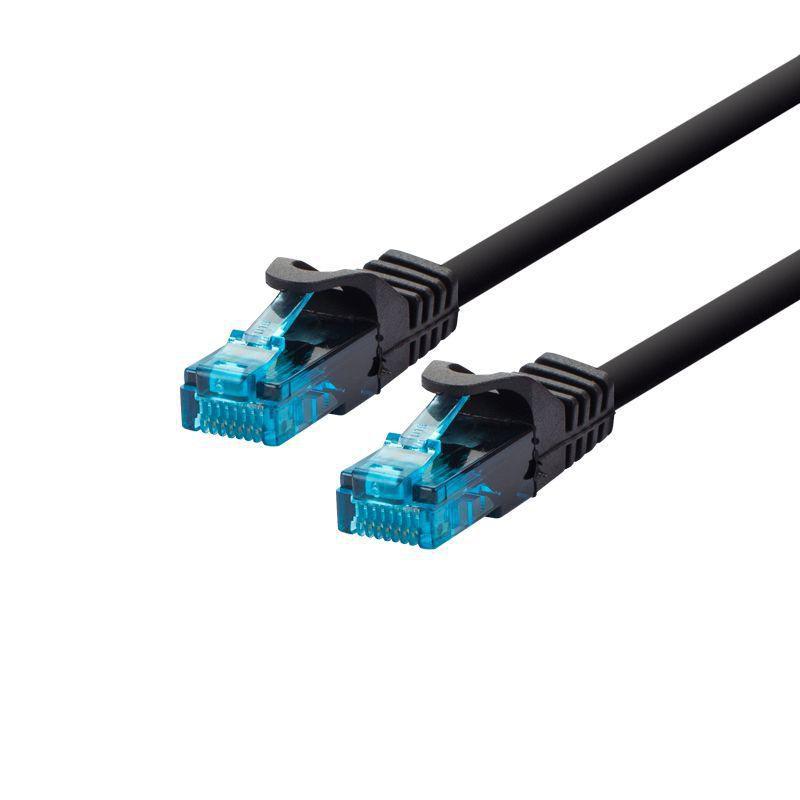 PATCH CABLE U/UTP 20M - CAT5E - - BLACK - Warranty: 24M