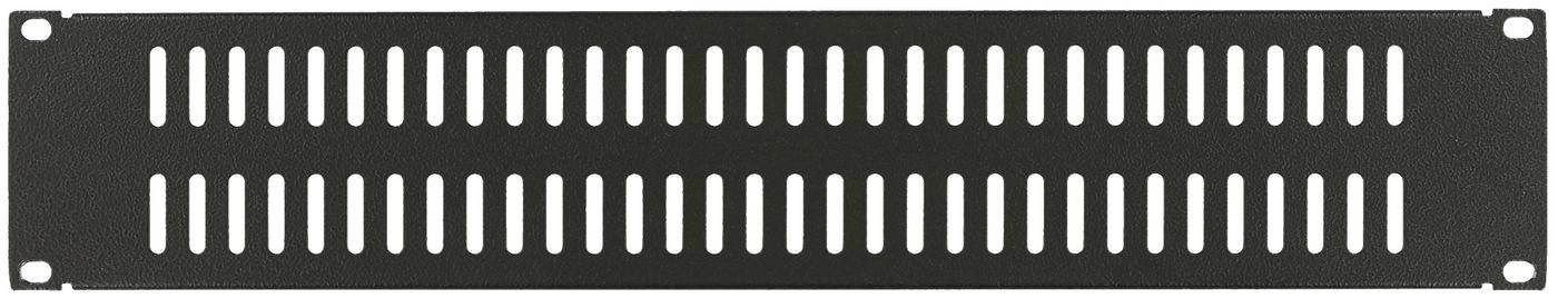 LOGON RAB205BL porta accessori Pannello nascosto (2U 19 SCREW TYPE VENTED - BLANK PANEL BLACK - Warranty 60M)