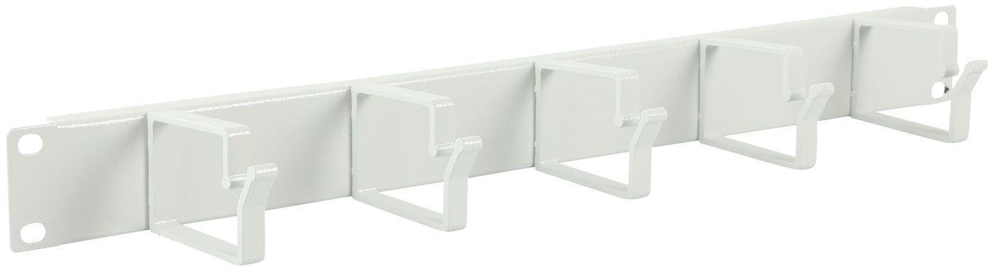 LOGON RAO100WH porta accessori Pannello di gestione del cavo (1U 19 CABLE ORGANIZER PANEL - 5 HOOK WHITE - Warranty 60M)