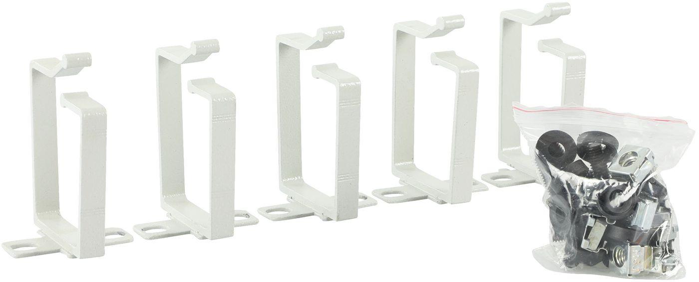 LOGON RAO120WH porta accessori Anello a D per cavo (CABLE ORGANIZER HOOK SET - ALUMINUM 44x60mm 5 PCS - Warranty 60M)