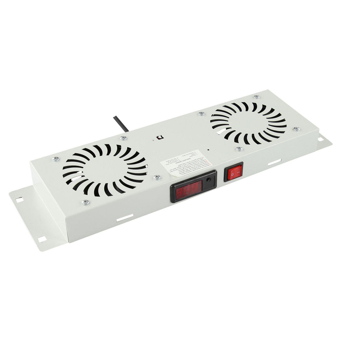 LOGON RAF205WH porta accessori Pannello per ventola (2 FANS, DIGITAL THERMOSTAT - CONTROLLED FAN MODULE WHITE - Warranty: 24M)