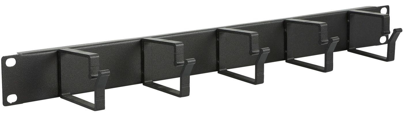 LOGON RAO100BL porta accessori Pannello di gestione del cavo (1U 19 CABLE ORGANIZER PANEL - 5 HOOK BLACK - Warranty 60M)