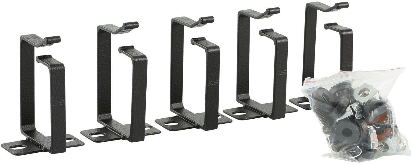 LOGON RAO120BL porta accessori Anello a D per cavo (CABLE ORGANIZER HOOK SET - ALUMINUM 44x60mm 5 PCS - Warranty 60M)