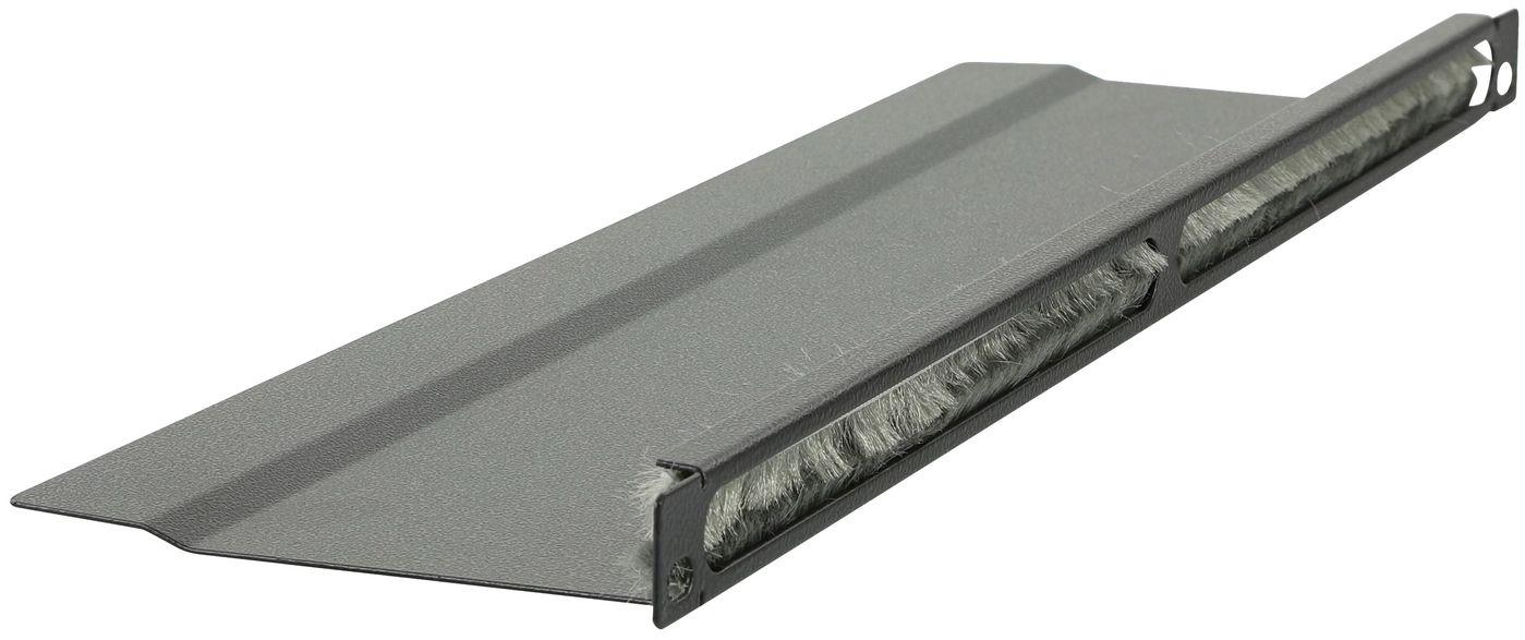 LOGON RAO215BL porta accessori Pannello di gestione del cavo (1/2U 19 L BENT BRUSHED - CABLE ORGANIZER PANEL BLACK - Warranty 6