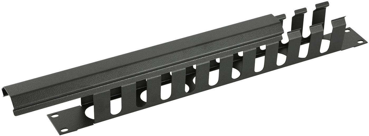 LOGON RAO400BL porta accessori Pannello di gestione del cavo (1U 19 SLIDING COVER CABLE - MANAGEMENT PANEL BLACK - Warranty 60M)