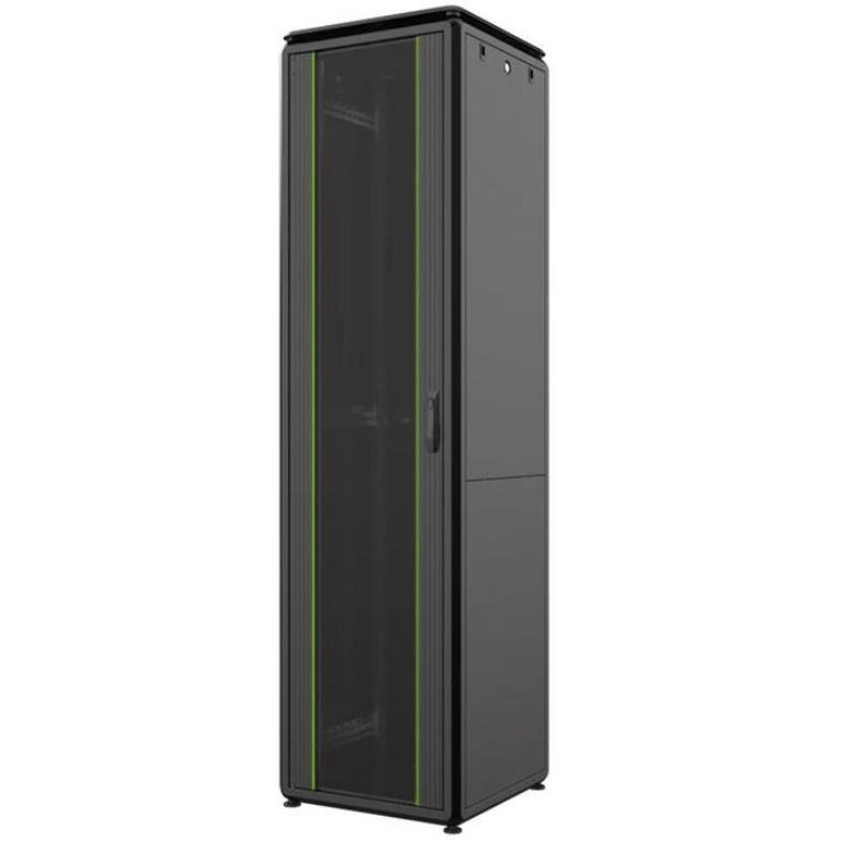 Armadio a terra 46U dimensioni WxDxH 600x600x2231mm glass door color RAL9005