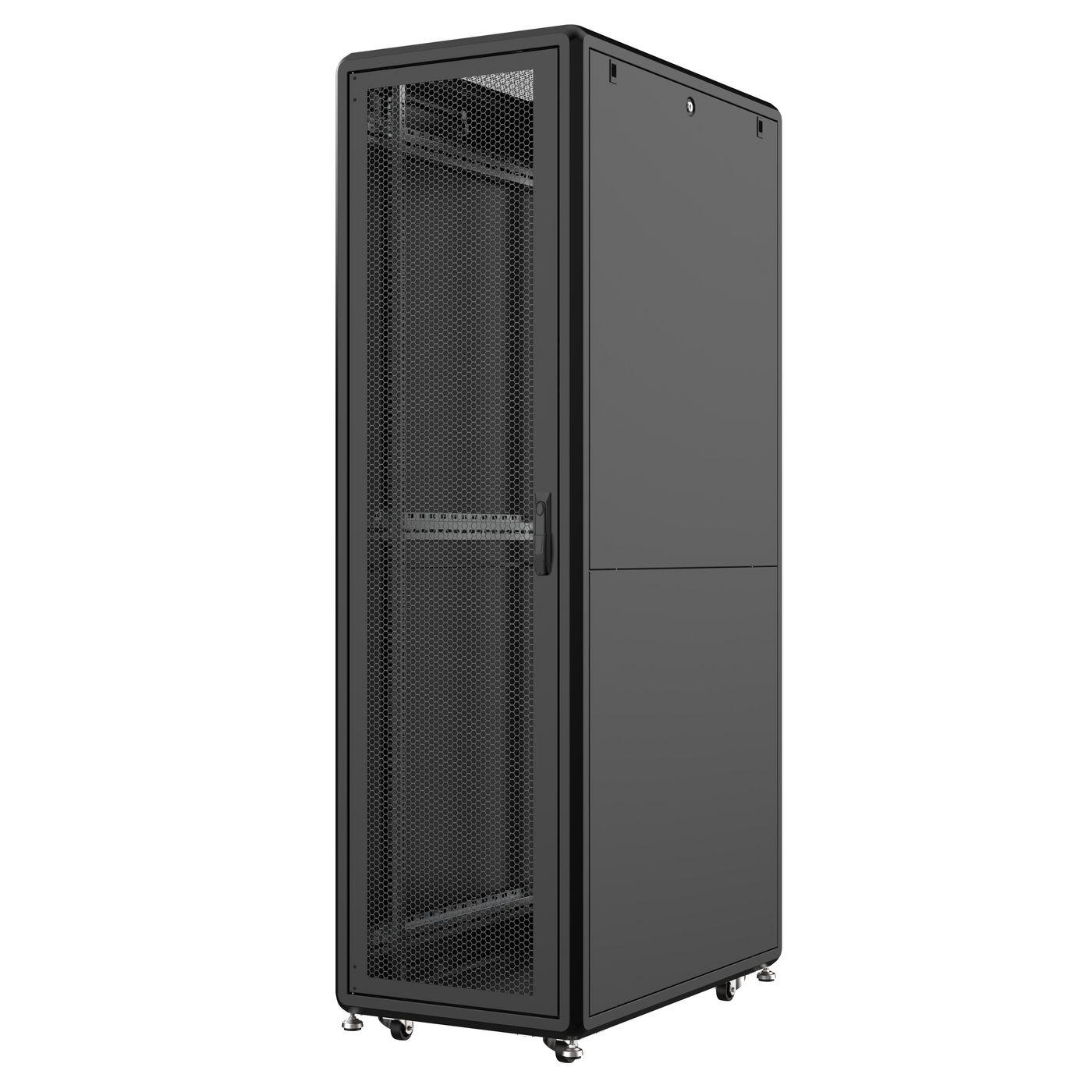LOGON RSL42U61BL rack 42U Rack indipendenti Nero (19" 42U Rack Cabinet 600 x - 1000 x 2053mm Server Line - - Black - Warranty 6