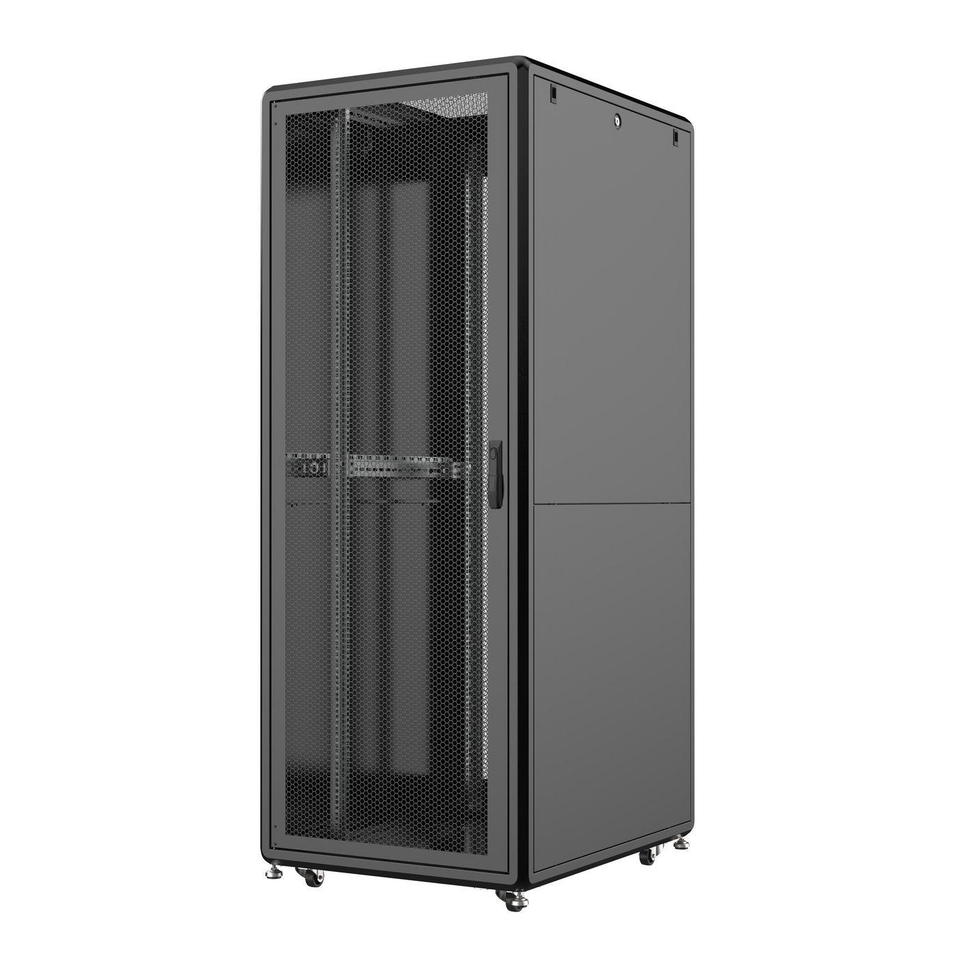 LOGON RSL42U81BL rack 42U Rack indipendenti Nero (19" 42U Rack Cabinet 800 x - 1000 x 2053mm Server Line - - Black - Warranty 6