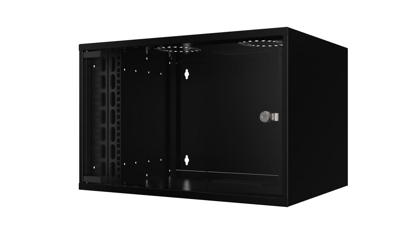 LOGON RUM07U40MNBL rack 7U Da parete Nero (19'' 7U Rack Wall Mount 565 x - 400 x 350mm SOHO - Black - - Unassembled - Warranty: