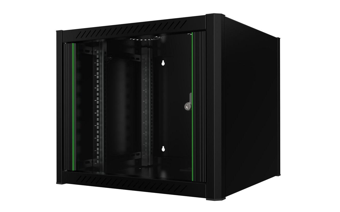 LOGON RWM09U56BL rack 9U Da parete Nero (19" 9U Rack Wall Mount 600 x - 560 x 512mm - Black - Warranty 60M)