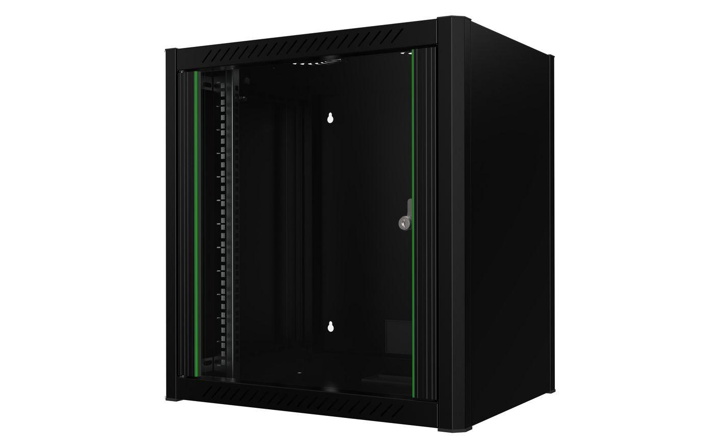 LOGON RWM12U45BL rack 12U Da parete Nero (19" 12U Rack Wall Mount 600 - x 450 x 645mm - Black - Warranty 60M)