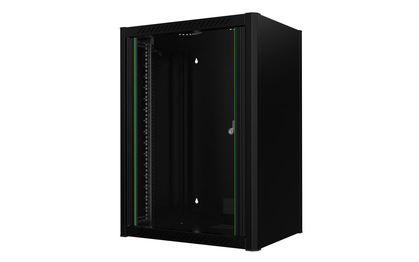 LOGON RWM16U45BL rack 16U Da parete Nero (19" 16U Rack Wall Mount 600 - x 450 x 823mm - Black - Warranty 60M)