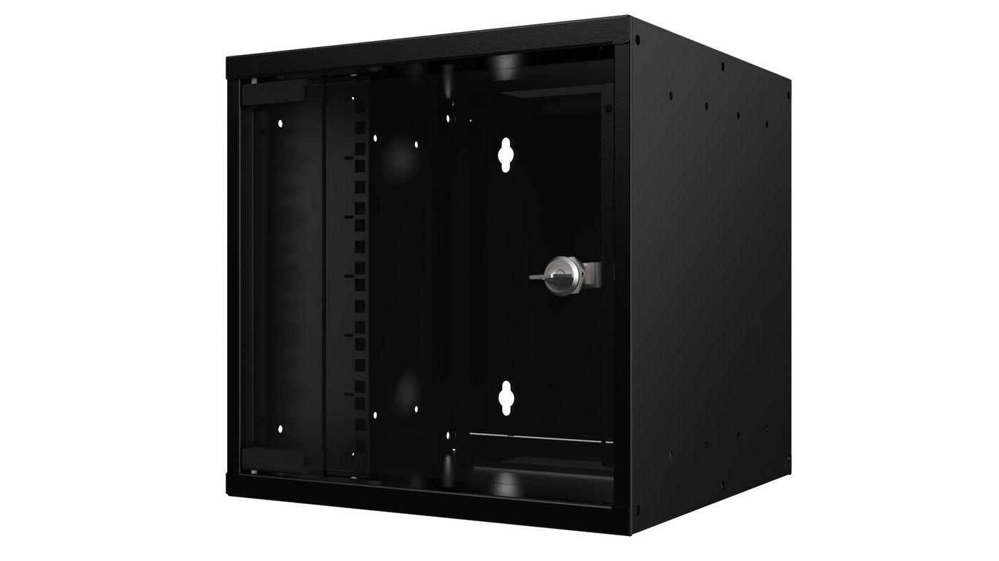 LOGON RSM06U30MNBL rack Da parete Nero (10 6U Rack Wallmount Cabinet - 312 x 300 x 300mm - Black - Unassembled - Warranty 60M)