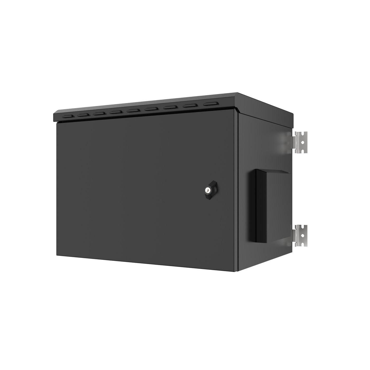 LOGON RWMIP55W07U45B rack 7U Da parete Nero (19 7U IP55 Wall mount - Cabinet 600 x 450 x 410mm - - Black - Warranty 60M)