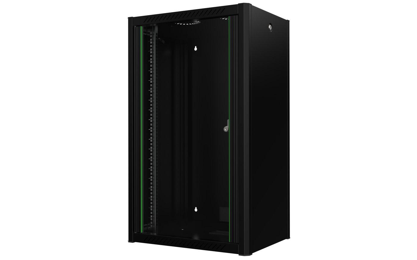 LOGON RWP20U45BL rack 20U Da parete Nero (19" 20U Rack Wall Mount Pro - 600 x 450 x 1000mm - Black - Warranty 60M)