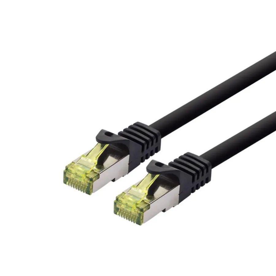 PATCH CABLE SFTP/AWG26/LSOH - 15M - CAT6A 500Mhz - BLACK - Warranty 24M