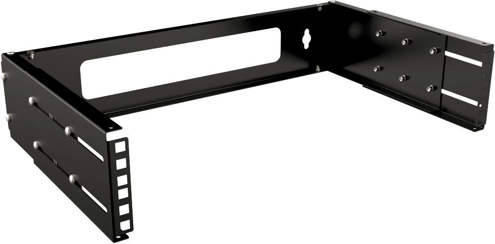 Lanview RAR200BL rack 2U Nero (19 2U Adjustable Depth Open - Frame Rack Wall Mount - Black - Warranty 60M)