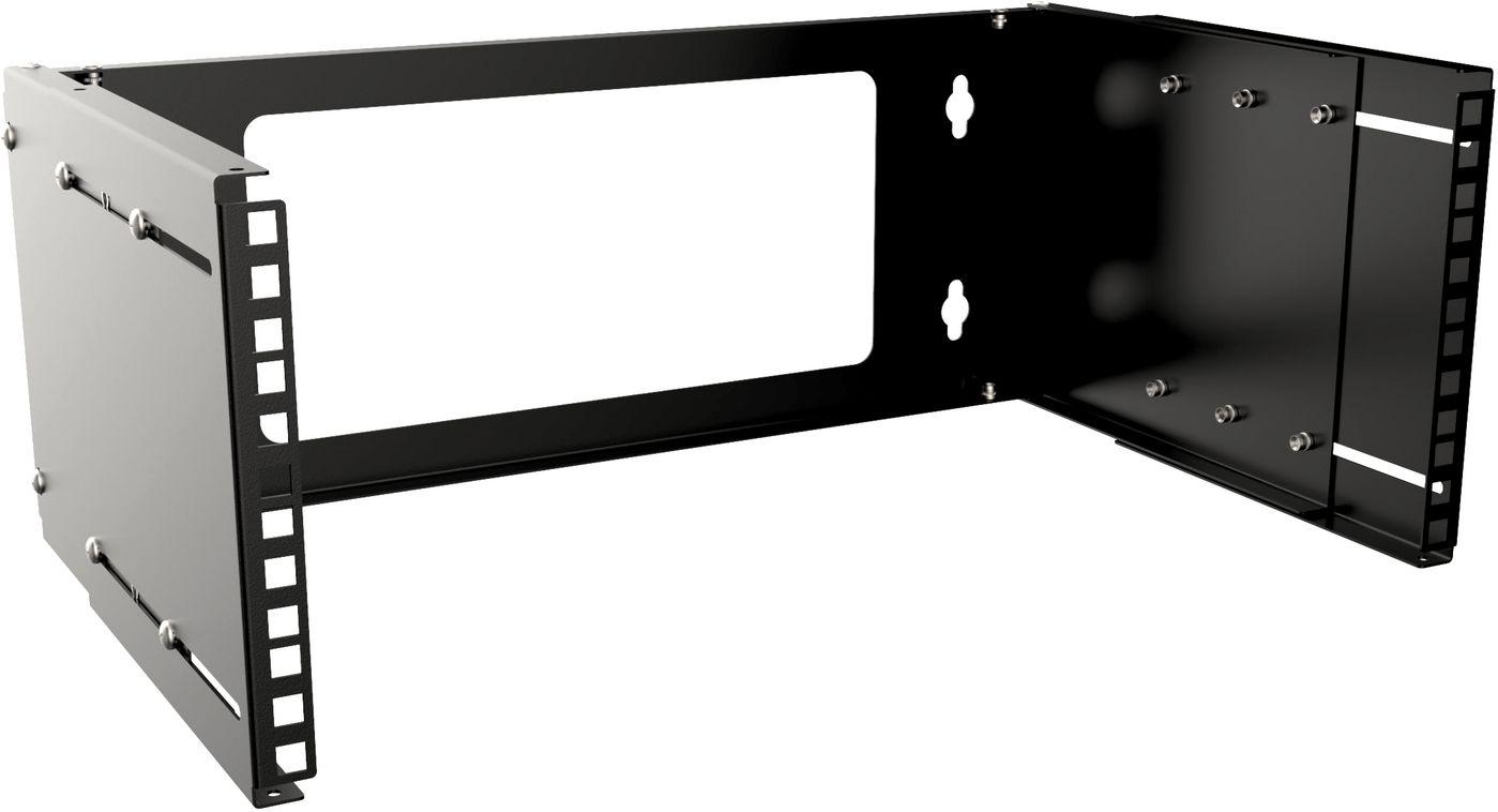 Lanview RAR205BL rack 4U Nero (19 4U Adjustable Depth Open - Frame Rack Wall Mount - Black - Warranty: 60M)