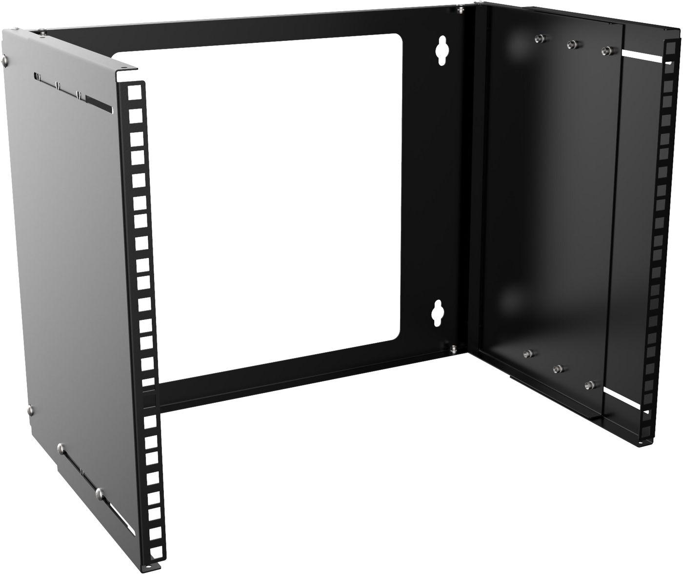 LOGON PROFESSIONAL RAR215BL porta accessori Staffa di supporto (19 8U Adjustable Depth Open - Frame Rack Wall Mount - Black - W
