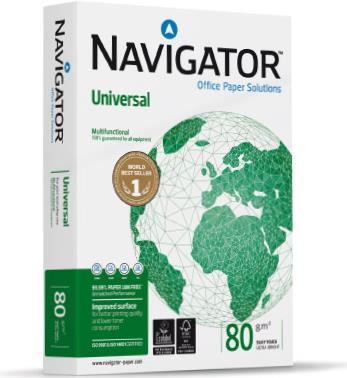 Navigator Universal Paper A3 80gsm White Box 5 Reams NAVUNIA3