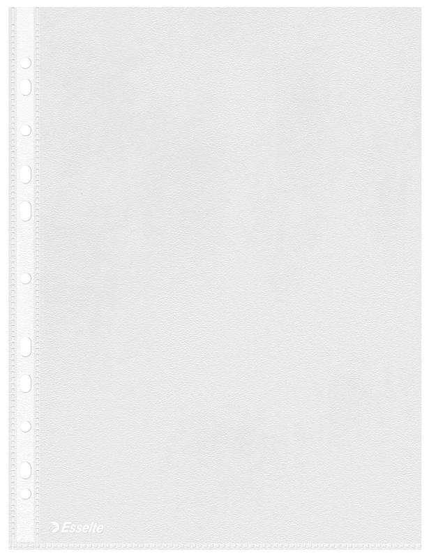 Custodia portadocumenti ecologica Esselte - Foglio PP trasparente da 005 mm - Finitura buccia d'arancia - A4 - Scatola da 100 -