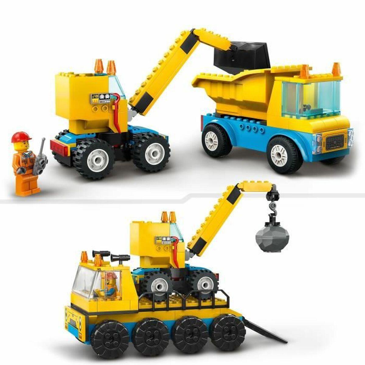Veicoli da costruzione LEGO City e gru con palla da demolizione - 60391