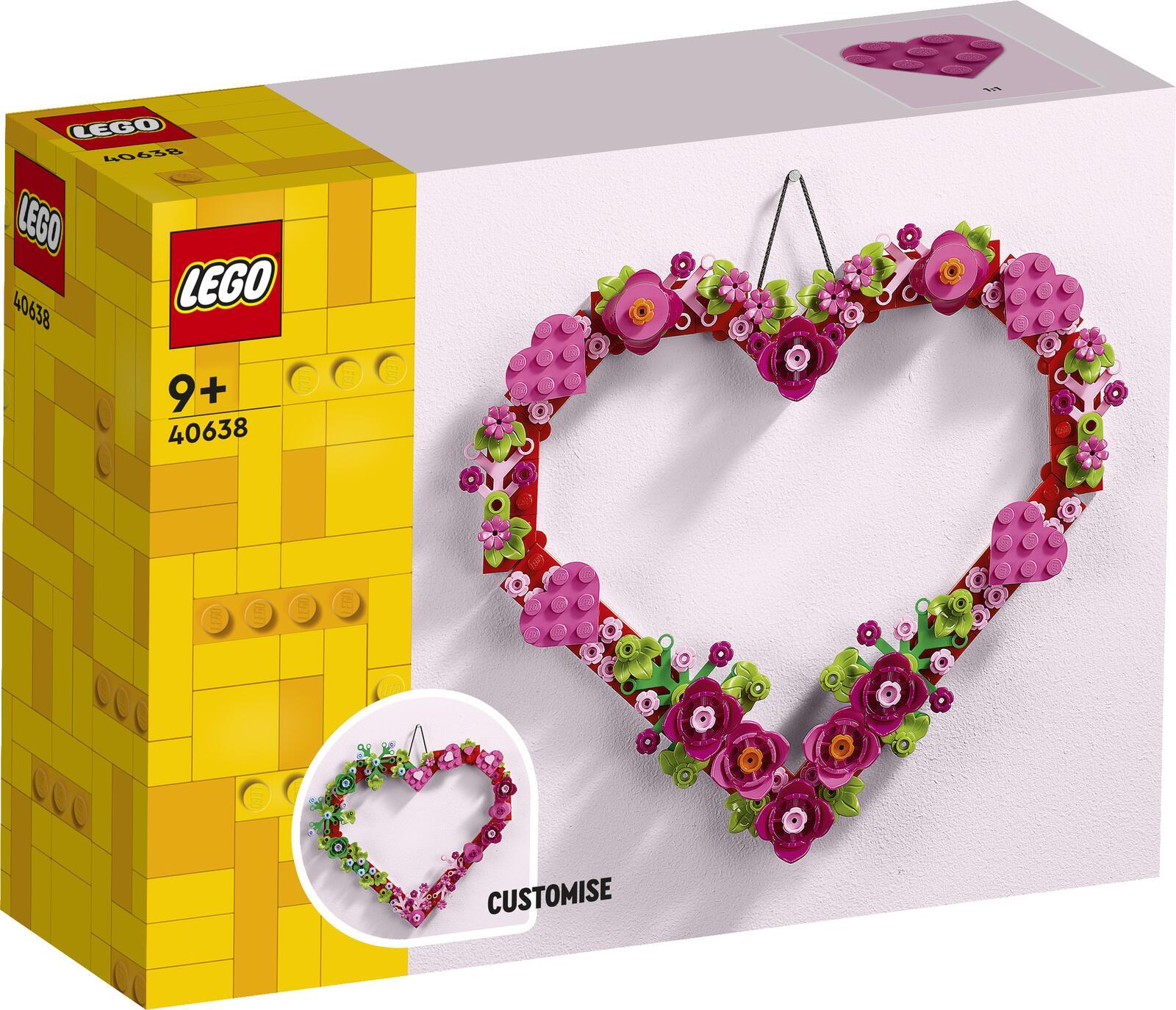 Decorazione a forma di cuore stagionale LEGO 40638Tema stagionale Agesem