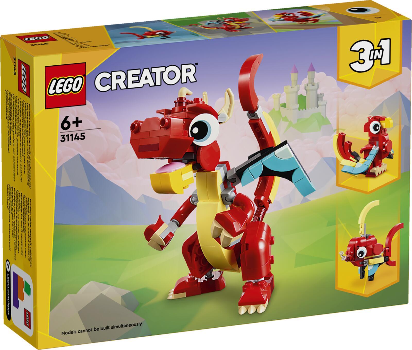 LEGO Creator 31145 Drago Rosso