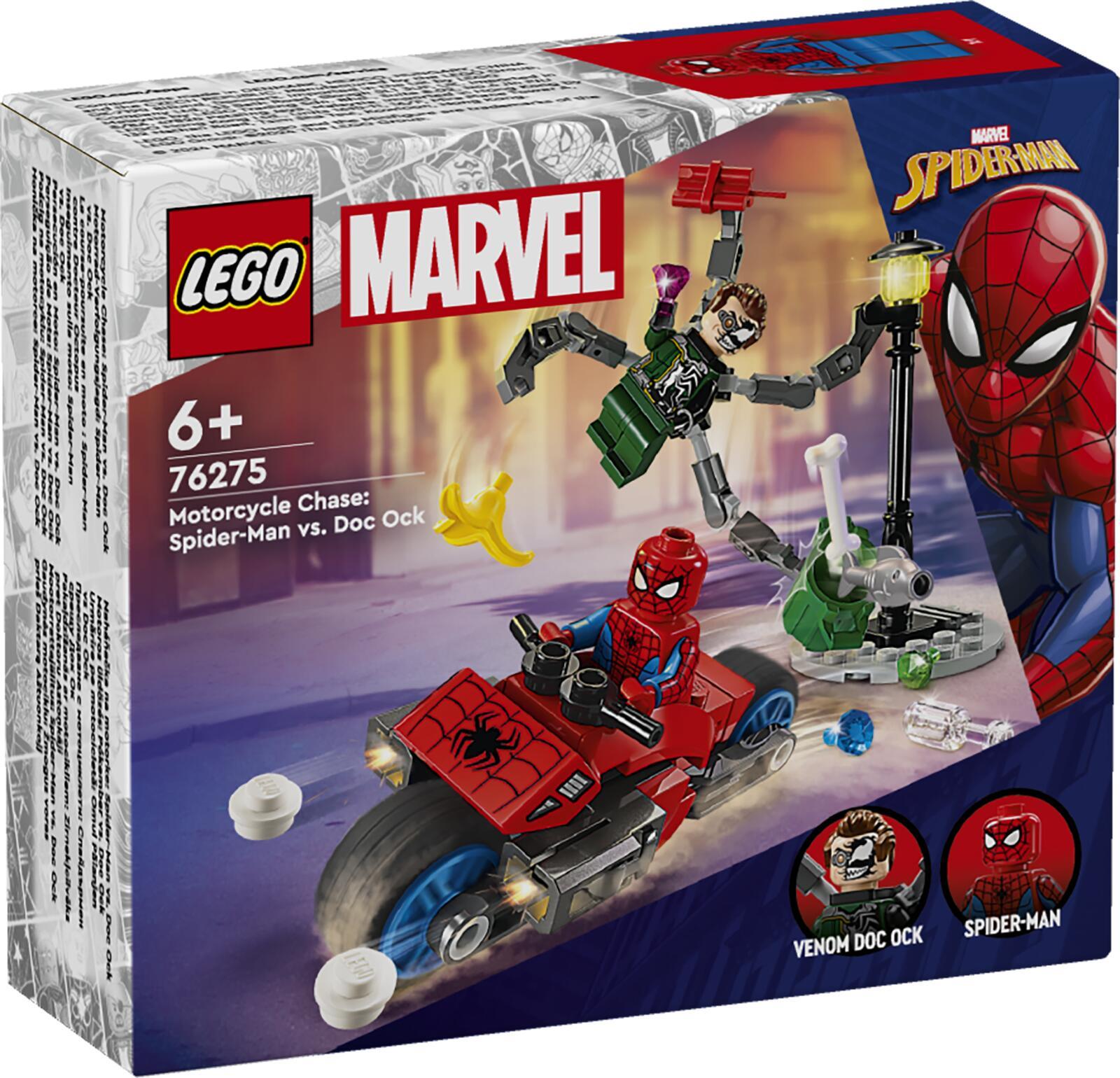 LEGO Marvel Super Heroes 76275 Inseguimento in moto Spider-Man contro Doc Ock