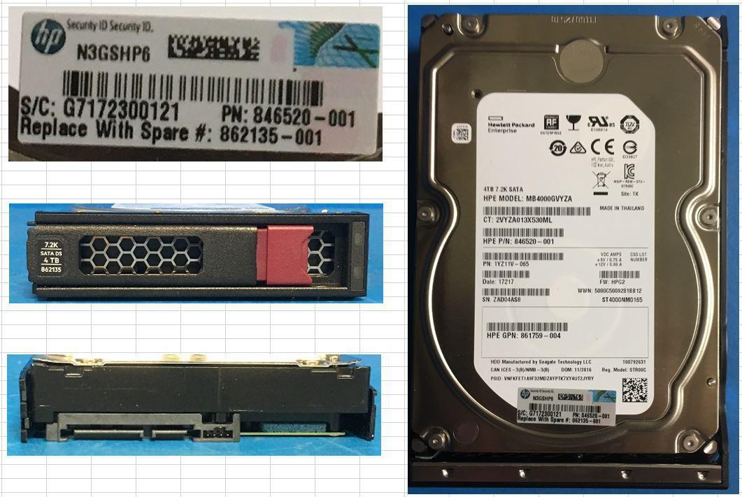 HDD 4TB 6G 7.2K LFF SATA...