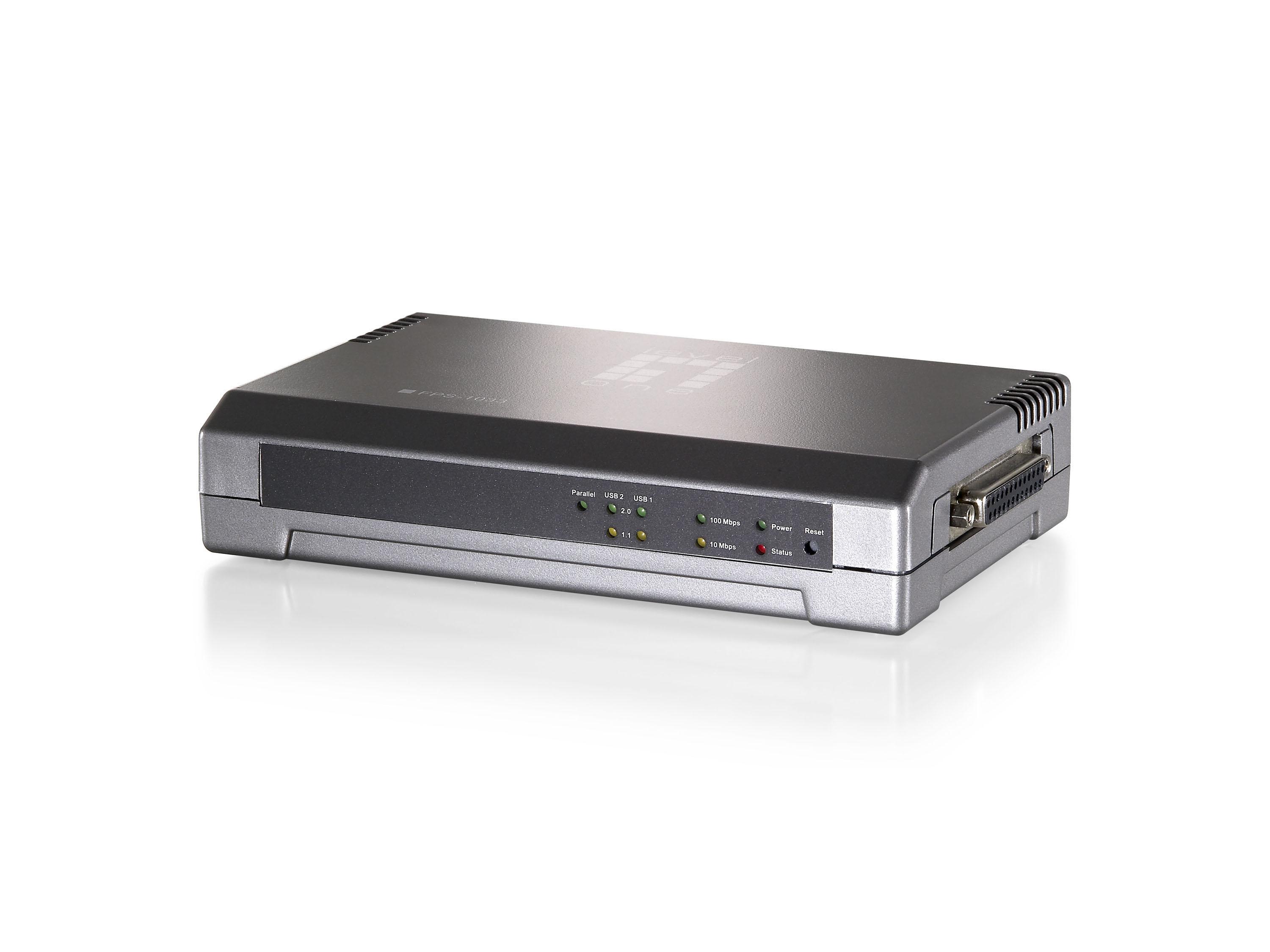 LevelOne FPS-1033 server di stampa LAN Ethernet Grigio